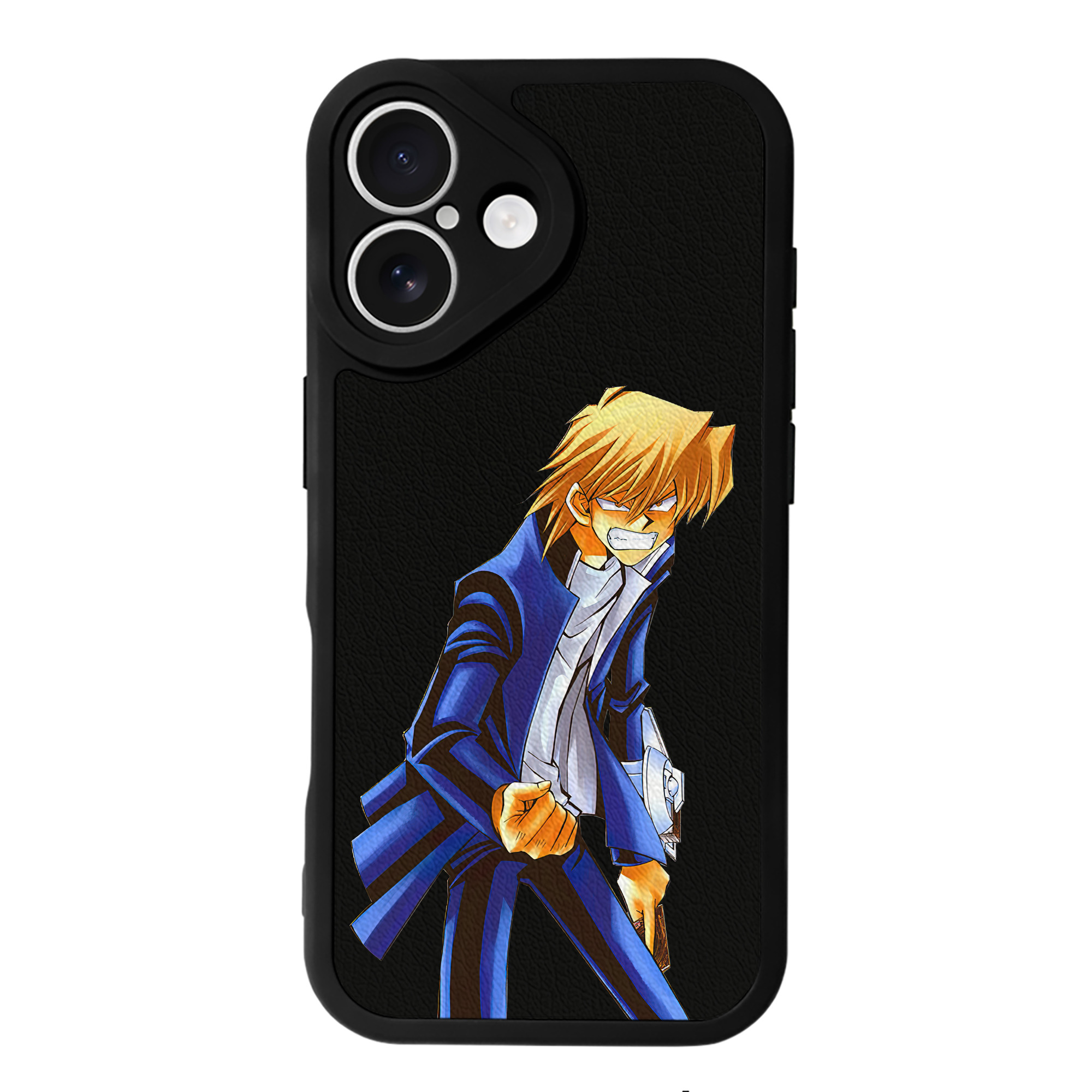 （画像用） 遊☆戯☆王 Yu-Gi-Oh! 【iPhone 16シリーズ対応】シリコンスマホケース（レザー調） 材質：シリコン